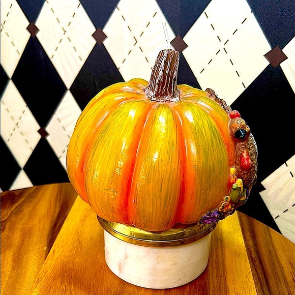 Sculptural Candle Turkey, Harvest & Pumpkin| Rustic & Elaborate Decor - Picture 15 of 16